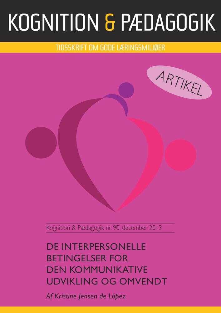 De interpersonelle betingelser for den kommunikative udvikling og omvendt