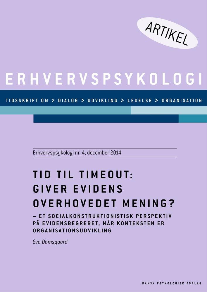 Tid til timeout: Giver evidens overhovedet mening?