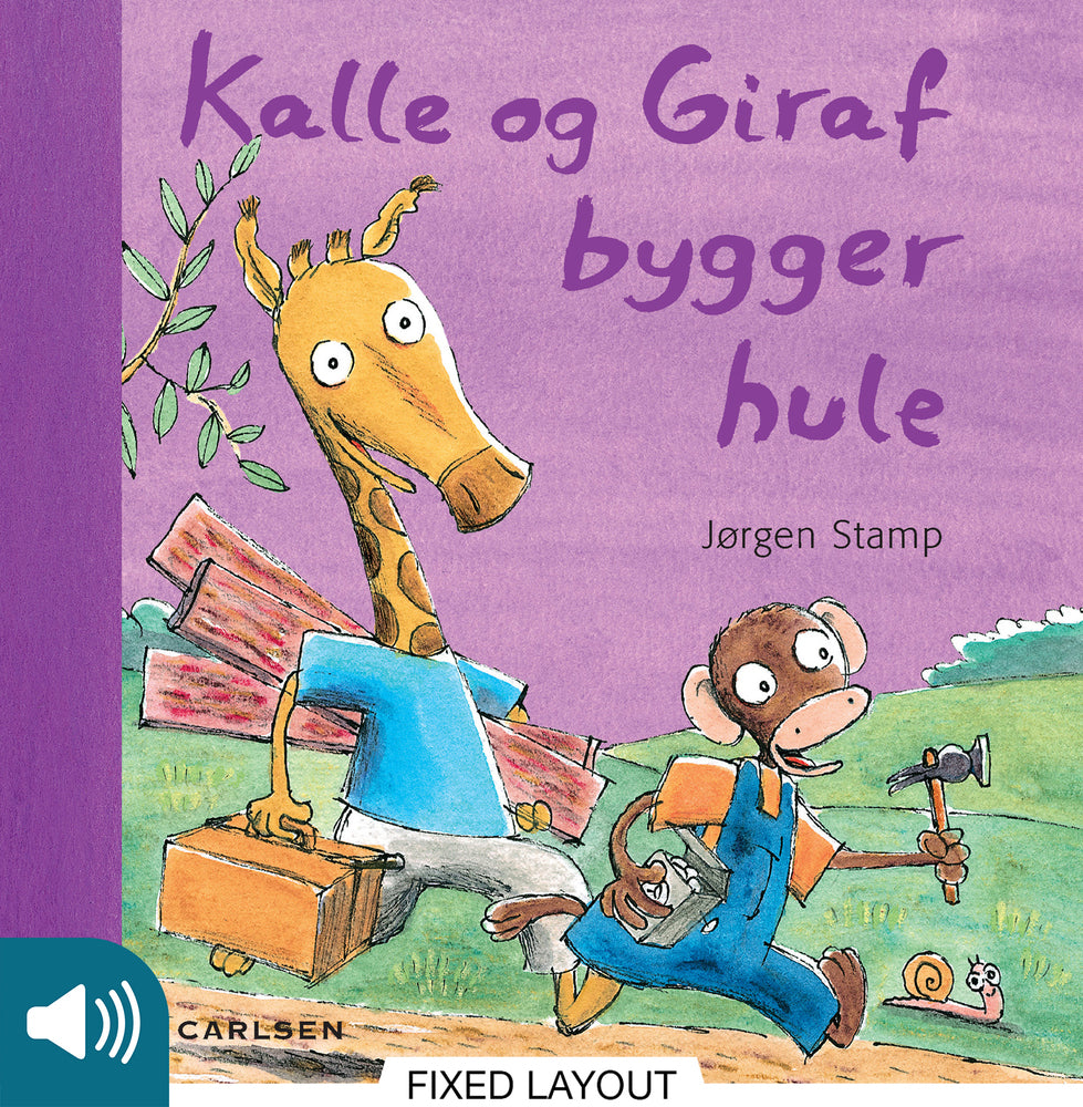 Kalle og Giraf bygger hule