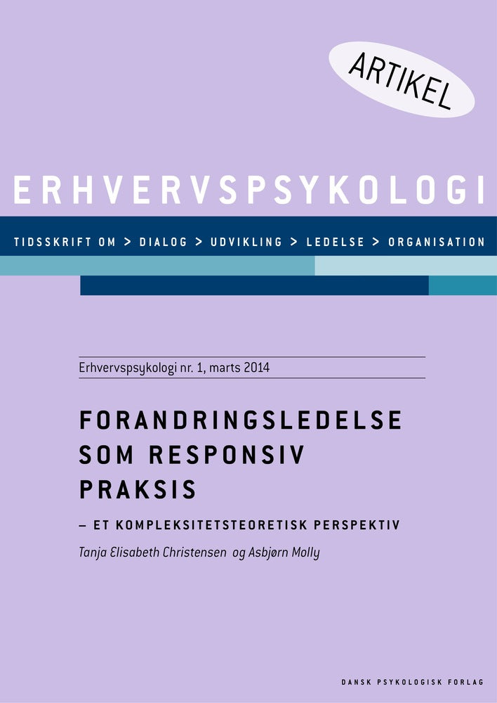 Forandringsledese som responsiv praksis