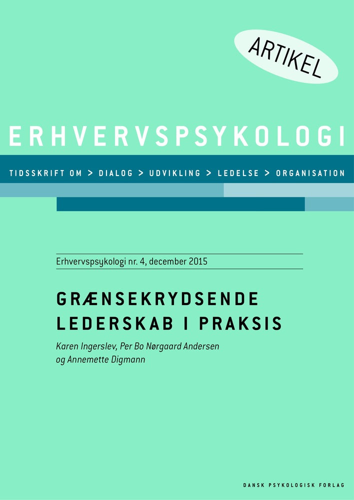 Grænsekrydsende lederskab i praksis