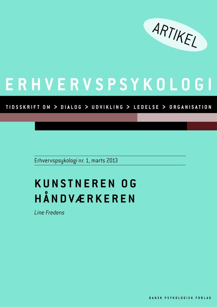 Kunstneren og håndværkeren