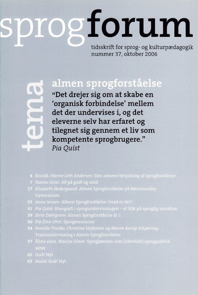 Almen sprogforståelse