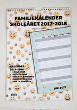SKOLEFAMILIEKALENDER 2017/18 A3 SMILEY