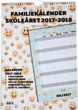 SKOLEFAMILIEKALENDER 2017/18 A3 SMILEY