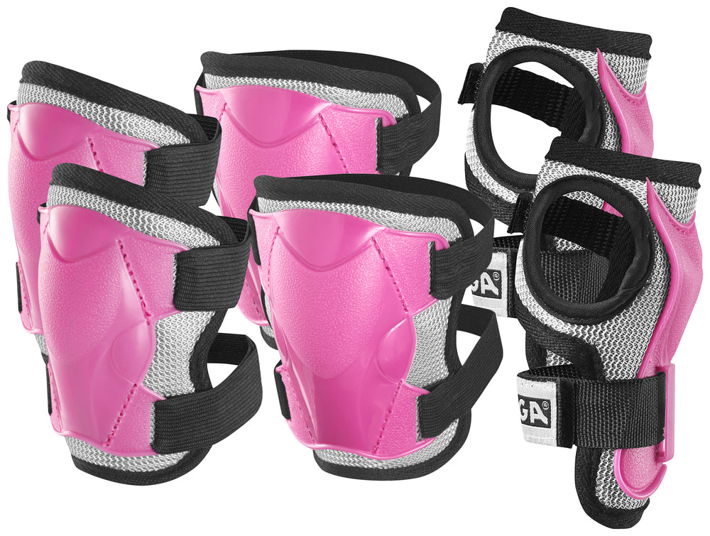 Beskyttelsessæt - pink - str s (4-6 år)