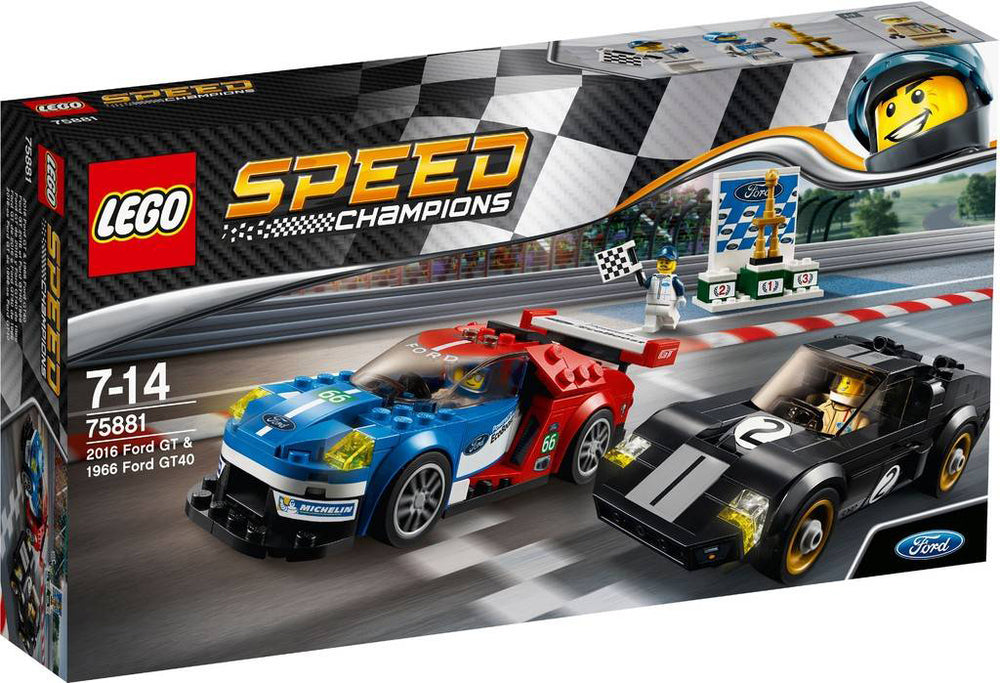 75881 LEGO SPEED CHAMPIONS 2016 FORD GT OG 1966 FORD GT40