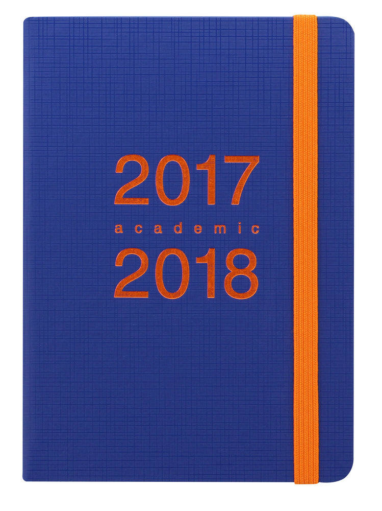 KALENDER 17/18 LETTS MEMO A6 UGE NAVY/ORA