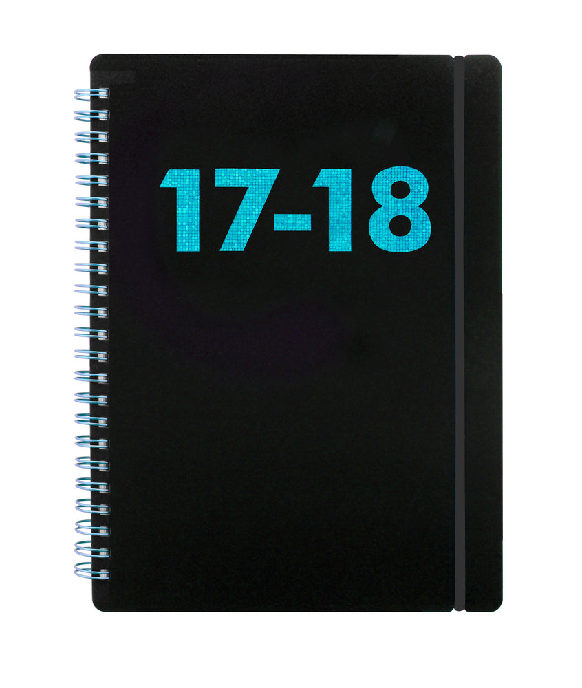KALENDER 17/18 LETTS BLACK A6 UGE ASS.