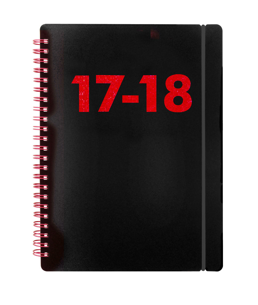 KALENDER 17/18 LETTS BLACK A6 UGE ASS.