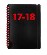 KALENDER 17/18 LETTS BLACK A6 UGE ASS.