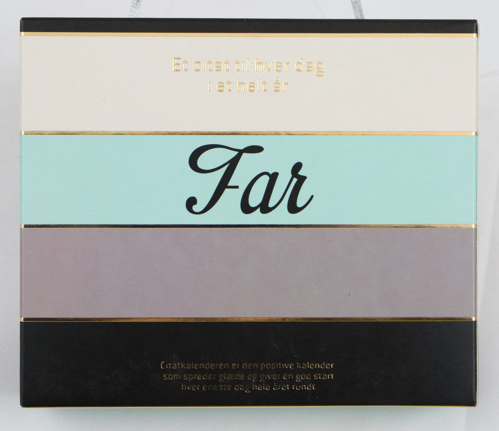 KALENDER 365 CITAT FAR STRIBER LAK/GULD