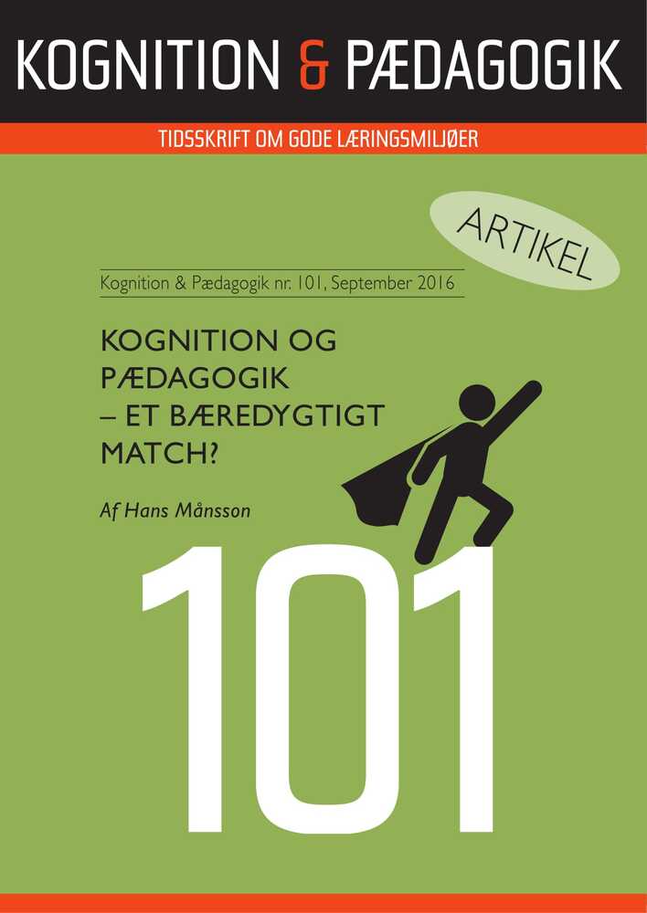 Kognition & Pædagogik  – et bæredygtigt match?
