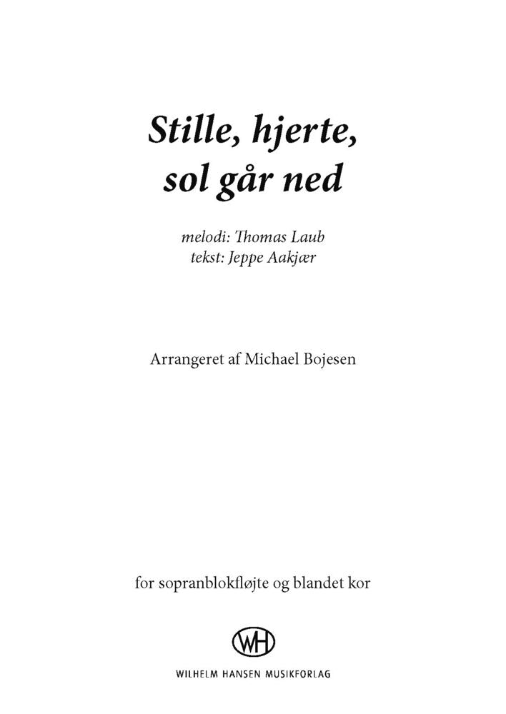 Stille hjerte, sol går ned