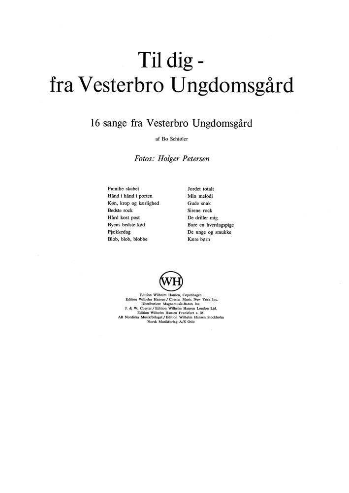 Til dig - fra Vesterbro Ungdomsgård