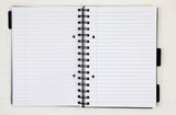SPIRALBLOK A5 PP OMSLAG SMILEY SORT 5 FANER