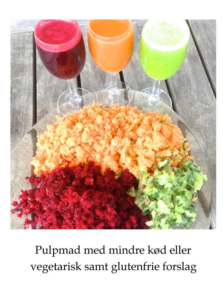 Pulpmad med mindre kød eller vegetarisk samt glutenfrie forslag