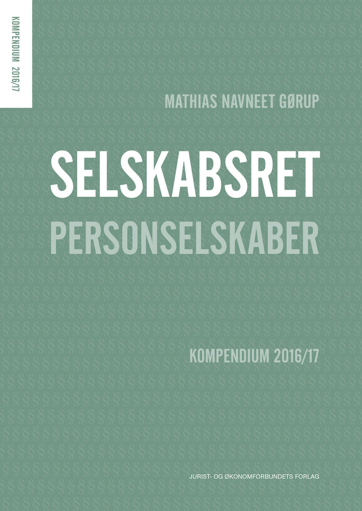 Selskabsret Personselskaber
