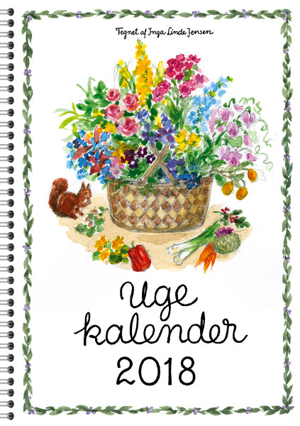 UGEKALENDERBOG PLAKATFORLAGET 9,5X17 2018