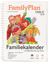 FAMILIEKAL. 2018 FAMILYPLAN TABLE 6 PERS.