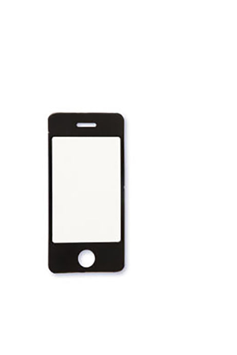 KARTONMÆRKAT 10STK SORT/HVID MOBILTELEFON