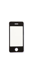 KARTONMÆRKAT 10STK SORT/HVID MOBILTELEFON