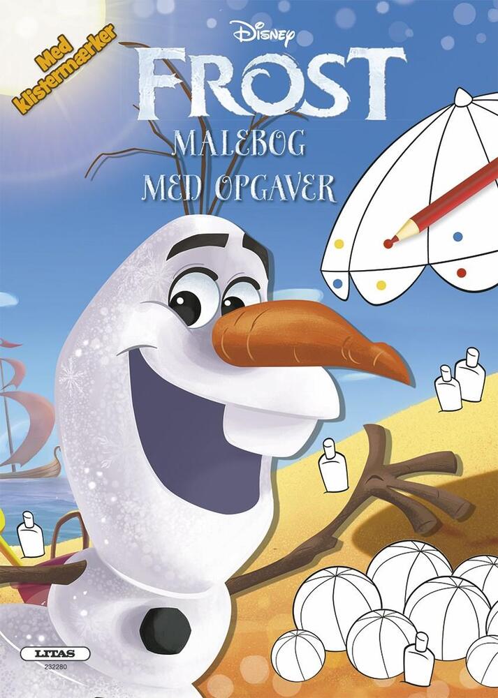 Malebog med opgaver: Frost