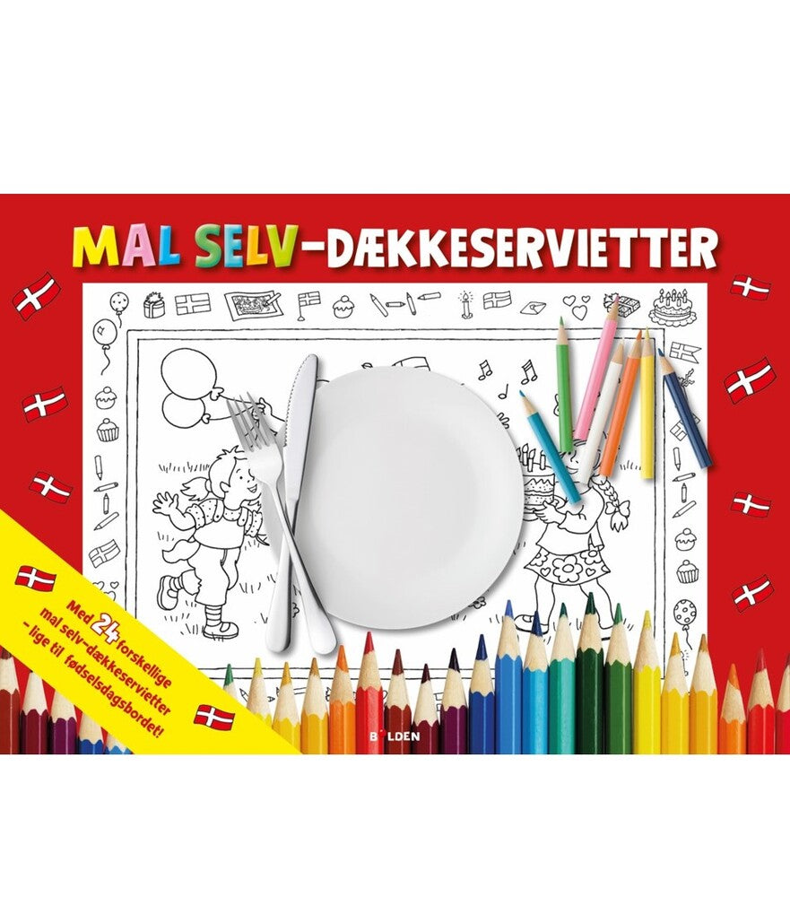 Mal-selv-dækkeservietter: Fødselsdag