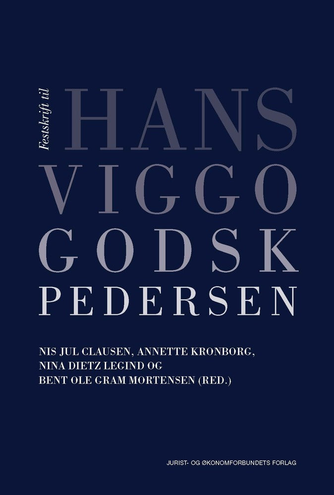 Festskrift til Hans Viggo Godsk Pedersen