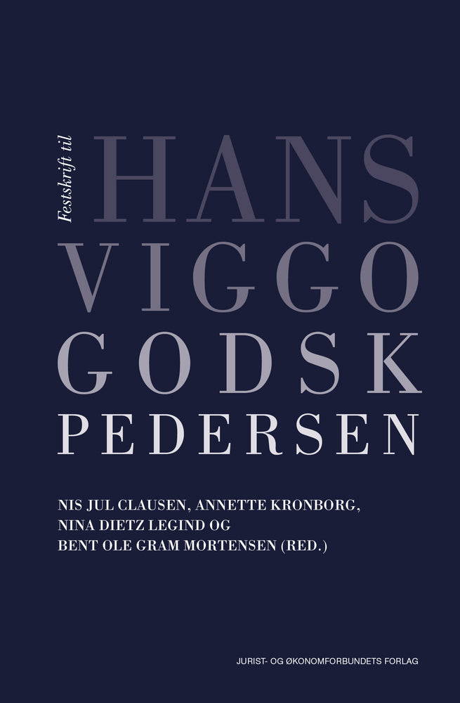 Festskrift til Hans Viggo Godsk Pedersen