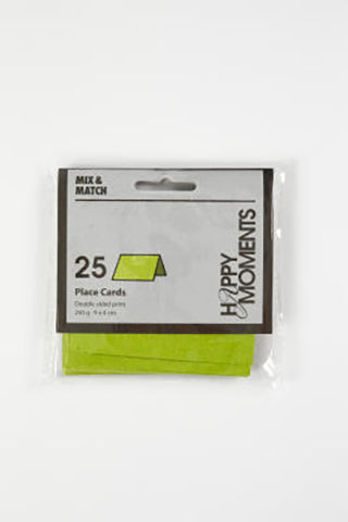 BORDKORT 250G MØRK GRØN/LIME 25STK