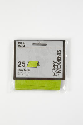 BORDKORT 250G MØRK GRØN/LIME 25STK