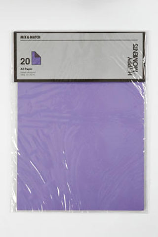 PAPIR LILLA/MØRK LILLA A4 100G 20 ARK
