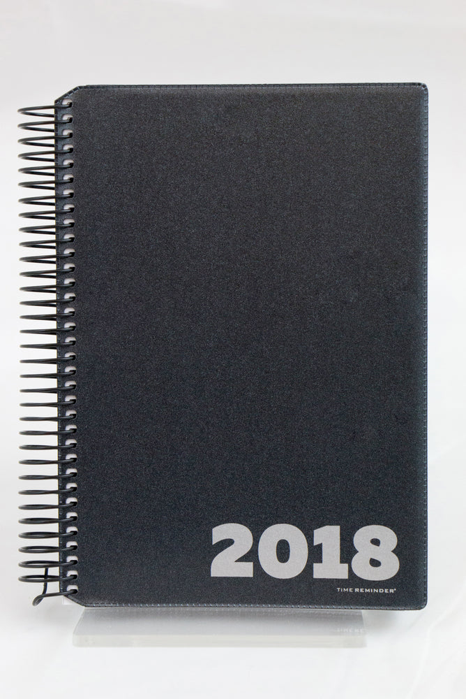 SPIRALKALENDER 2018 ANTIKGRÅ METAL VINYL