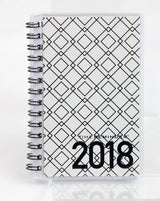 SPIRALKALENDER 2018 UGE MINI KÆDE SORT/HVID
