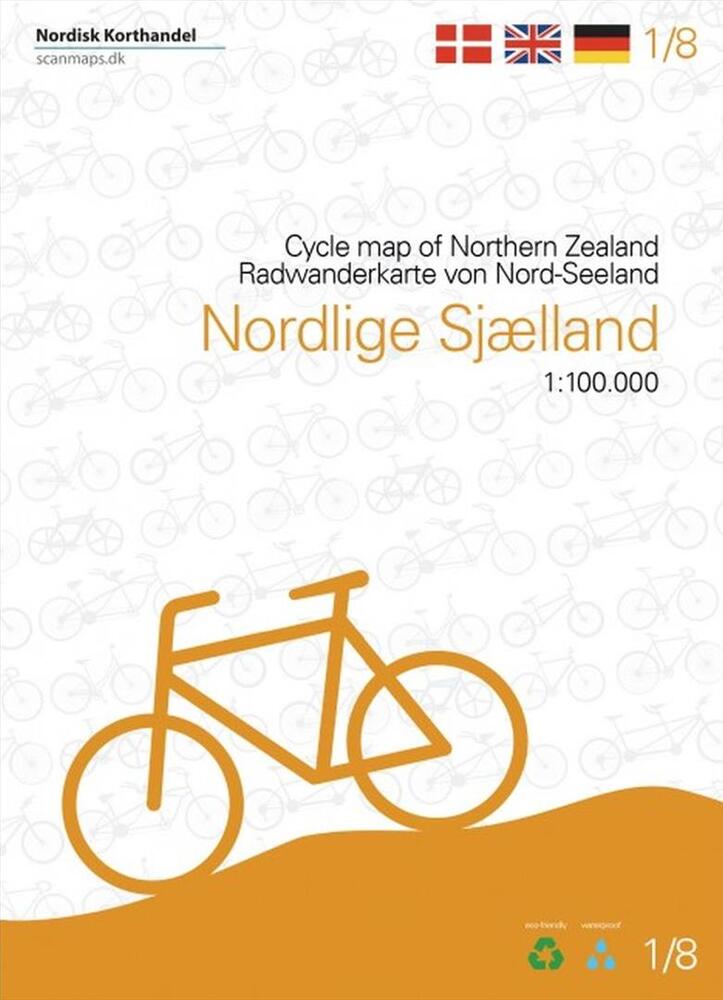 Nordlige Sjælland cykelkort