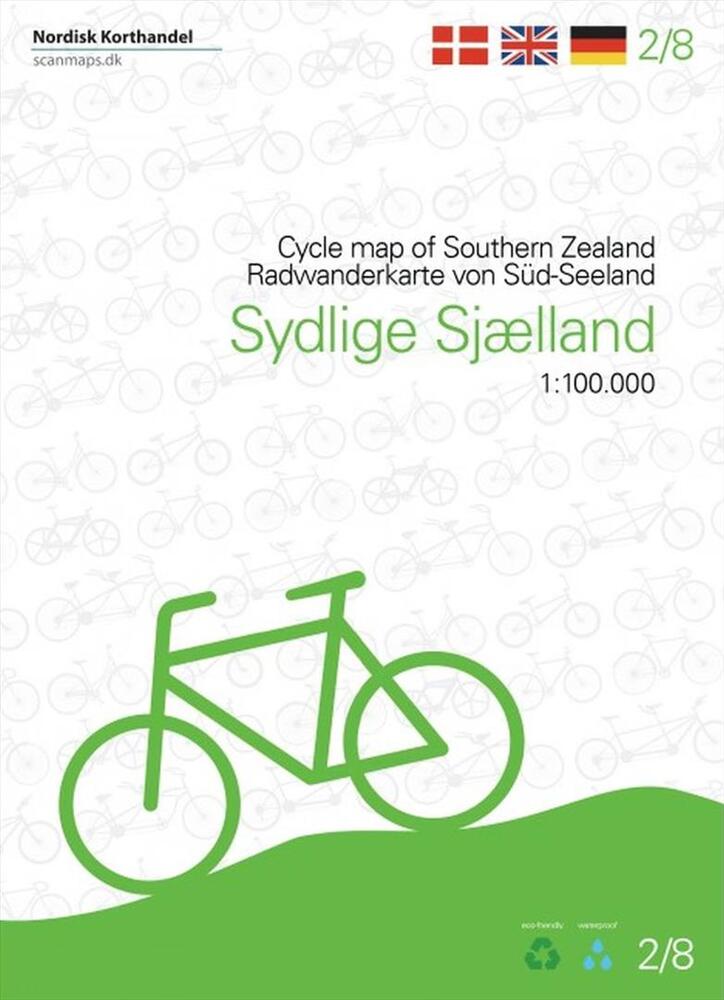 Sydlige Sjælland cykelkort