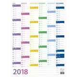 VÆGKALENDER TREND  2018 MAYLAND