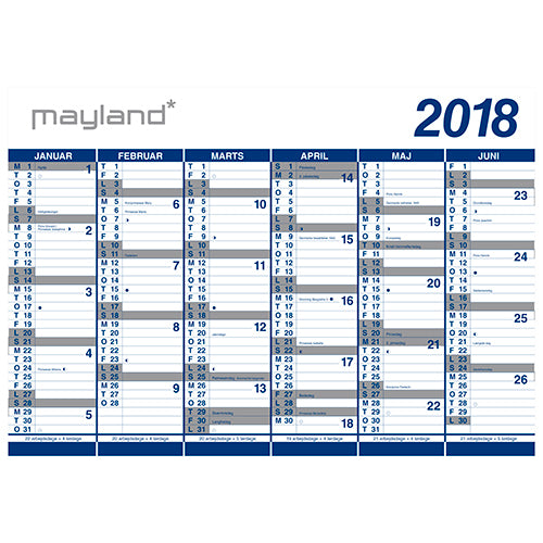 KÆMPEKALENDER 2018 VINYL 2018 MAYLAND
