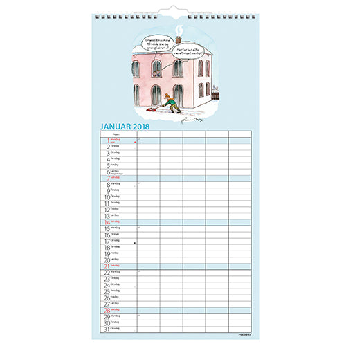 FAMILIEKALENDER MORSOM  2018 MAYLAND