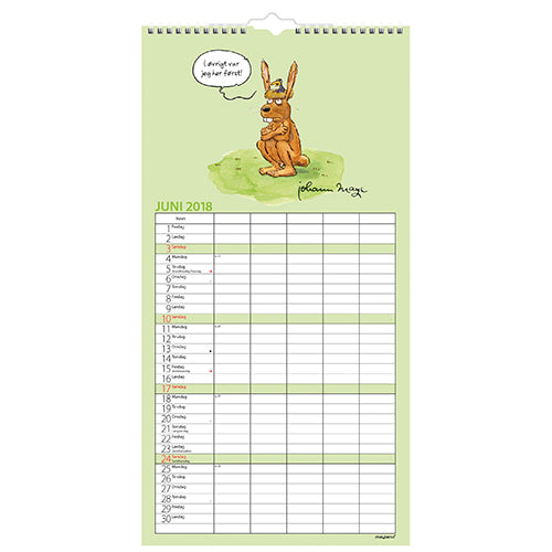 FAMILIEKALENDER MORSOM  2018 MAYLAND