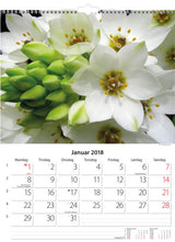 VÆGKALENDER BLOMSTER  2018 MAYLAND