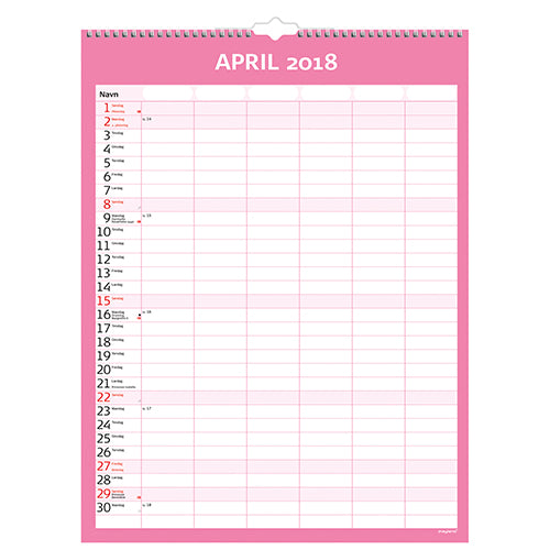 FAMILIEKALENDER SIMPLY  2018 MAYLAND