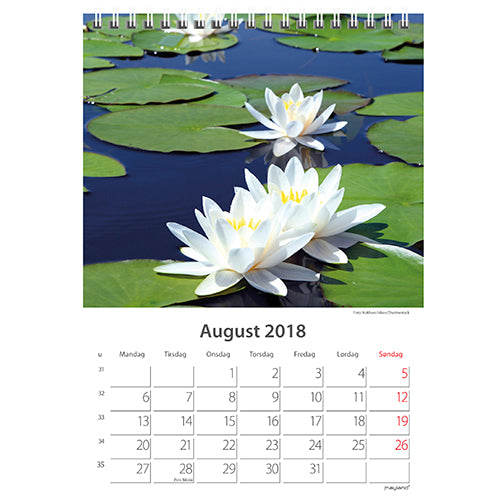 BORDKALENDER BLOMSTER 2018 MAYLAND