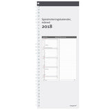 SPIRAL NOTERINGSKALENDER MÅNED  2018 MAYLAND