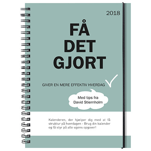 KALENDER UGE FÅ DET GJORT A5  2018 MAYLAND