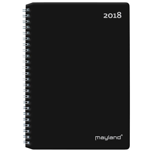 A5 UGEKALENDER PP SORT  2018 MAYLAND