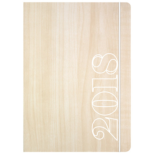 INDBUNDET KALENDER 1 DAG WOOD  2018 MAYLAND