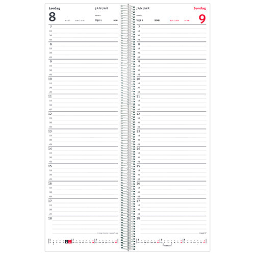 SPIRAL NOTERINGSKALENDER 1 DAG  2018 MAYLAND