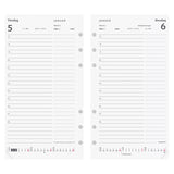 SYSTEM PP DAGKALENDER 27 MM RINGE MAPPE I SKIND SORT 2018 MA